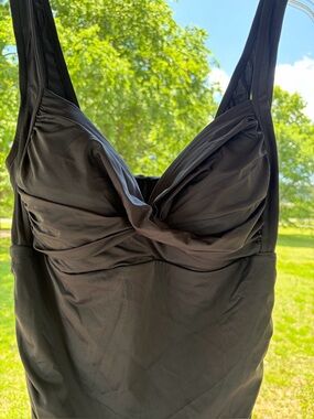 Simply Slim Tummy Control One Piece NWOT has liner 3X beach vacation cruise swim